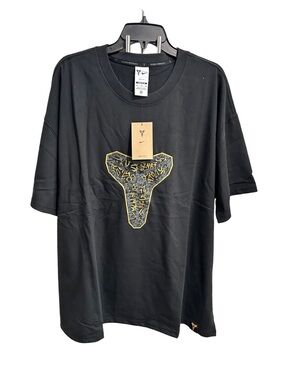 Nike Black Short-Sleeve Tee with Gold Kobe Shield Graphic